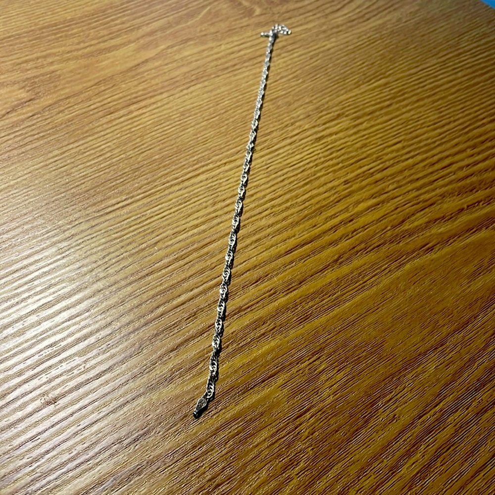Sterling silver anklet